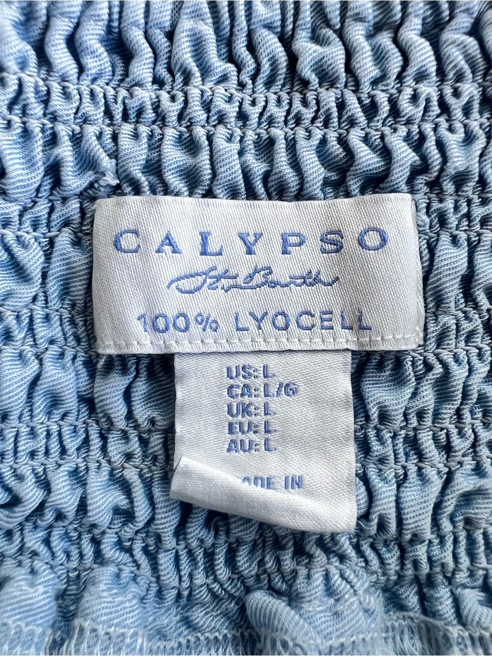 Calypso St. Barth Lyocell Smocked Midi Skirt 🏝️✨